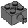 LEGO Gris pierre foncé Brique 2 x 2 avec Épingle et Trou d&#039;essieu (6232 / 42929)