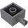 LEGO Gris pierre foncé Brique 2 x 2 avec Épingle et Trou d&#039;essieu (6232 / 42929)