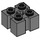 LEGO Donker steengrijs Steen 2 x 2 met Slots en Axlehole (39683 / 90258)