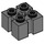 LEGO Dark Stone Gray Brick 2 x 2 with Slots and Axlehole (39683 / 90258)