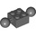 LEGO Dark Stone Gray Brick 2 x 2 with Two Ball Joints without Holes in Ball (57908)