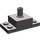 LEGO Gris pierre foncé Brique 2 x 2 avec Verticale Épingle et 1 x 2 Côté Plates (30592 / 42194)