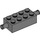 LEGO Dunkles Steingrau Stein 2 x 4 mit Pins (6249 / 65155)