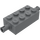 LEGO Dark Stone Gray Brick 2 x 4 with Pins (6249 / 65155)