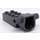 LEGO Dark Stone Gray Brick 2 x 4 with Rip Cord Track and Socket (71100)