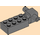 LEGO Dark Stone Gray Brick 2 x 4 with Rip Cord Track and Socket (71100)