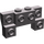 LEGO Dunkles Steingrau Backstein 2 x 4 x 0.7 mit Vorderseite Bolzen und dicke Seitenbögen (14520 / 52038)