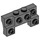 LEGO Dunkles Steingrau Backstein 2 x 4 x 0.7 mit Vorderseite Bolzen und dicke Seitenbögen (14520 / 52038)