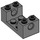 LEGO Dark Stone Gray Brick 2 x 4 x 1.3 with 2 x 2 Cutout and Holes (18975 / 26447)