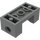 LEGO Dunkles Steingrau Stein 2 x 4 x 1.3 mit 2 x 2 Ausschnitt und Löcher (18975 / 26447)