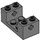 LEGO Donker steengrijs Steen 2 x 4 x 1.3 met As Bricks (67446)