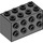 LEGO Dark Stone Gray Brick 2 x 4 x 2 with Studs on Sides (2434)