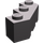 LEGO Gris pierre foncé Brique 3 x 3 Facet (2462)