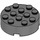 LEGO Dunkles Steingrau Backstein 4 x 4 Runden mit Loch (87081)