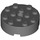 LEGO Dark Stone Gray Brick 4 x 4 Round with Hole (87081)