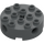 LEGO Dark Stone Gray Brick 4 x 4 Round with Holes (6222)