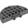 LEGO Dark Stone Gray Brick 4 x 8 Round Semi Circle Assembly (47974 / 48147)