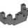 LEGO Dark Stone Gray Brick 4 x 8 x 2.3 Turret Top (6066)