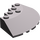LEGO Dunkles Steingrau Backstein 6 x 6 Runden (25°) Ecke (95188)
