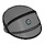 LEGO Dark Stone Gray Cap with Short Bill with Silver and Black Code Disk Circle (18240 / 33657)