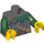 LEGO Dunkles Steingrau Kette Mail Torso mit Gürtel (76382 / 88585)