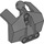 LEGO Dark Stone Gray Chest Plate with Neck Ball Joint (24124)