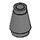 LEGO Dark Stone Gray Cone 1 x 1 with Top Groove (28701 / 59900)