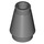 LEGO Dark Stone Gray Cone 1 x 1 with Top Groove (28701 / 59900)