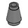 LEGO Dark Stone Gray Cone 1 x 1 with Top Groove (28701 / 59900)