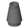 LEGO Dark Stone Gray Cone 1 x 1 with Top Groove (28701 / 59900)