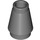 LEGO Dark Stone Gray Cone 1 x 1 with Top Groove (28701 / 59900)