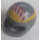 LEGO Dark Stone Gray Crash Helmet with Red / Yellow A-Wing Stripe (Small) (2446 / 84215)