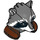 LEGO Dark Stone Gray Creature Head (32809)
