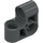 LEGO Dark Stone Gray Cross Block Bent 90 Degrees with Three Pinholes (44809)