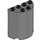 LEGO Dark Stone Gray Cylinder 2 x 4 x 4 Half (6218 / 20430)