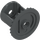 LEGO Dark Stone Gray Differential Gear Casing with Bevel Gear on End with Open Center (62821)