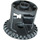 LEGO Dark Stone Gray Differential Gear Casing with Bevel Gear on End with Open Center (62821)