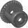 LEGO Dark Stone Gray Differential with One Gear 28 Tooth Bevel with Closed Center (62821)