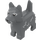 LEGO Gris pierre foncé Chien - Terrier (49399)