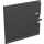 LEGO Dark Stone Gray Door 6.5 x 5 Sliding with Vertical Lines Type 1 (4511)