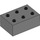 LEGO Dark Stone Gray Duplo Brick 2 x 3 (87084)