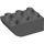 LEGO Dark Stone Gray Duplo Brick 2 x 3 with Inverted Slope Curve (98252)