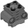 LEGO Dark Stone Gray Engine Cylinder with Slots (2850 / 32061)