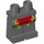 LEGO Dunkles Steingrau Firework Guy Minifigure Hüften und Beine (3815 / 37748)