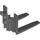 LEGO Dark Stone Gray Forklift Forks 4 x 7 Reinforced without Rubber Belt Holder (45707)