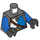 LEGO Gris pierre foncé Gallant Garder Minifig Torse (973 / 76382)
