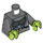 LEGO Dark Stone Gray Gamora Minifig Torso (973 / 76382)