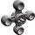 LEGO Dark Stone Gray Gear with 4 Knobs (32072 / 49135)