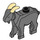 LEGO Dark Stone Gray Goat with Tan Horns (109167)