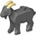 LEGO Dark Stone Gray Goat with Tan Horns (109167)